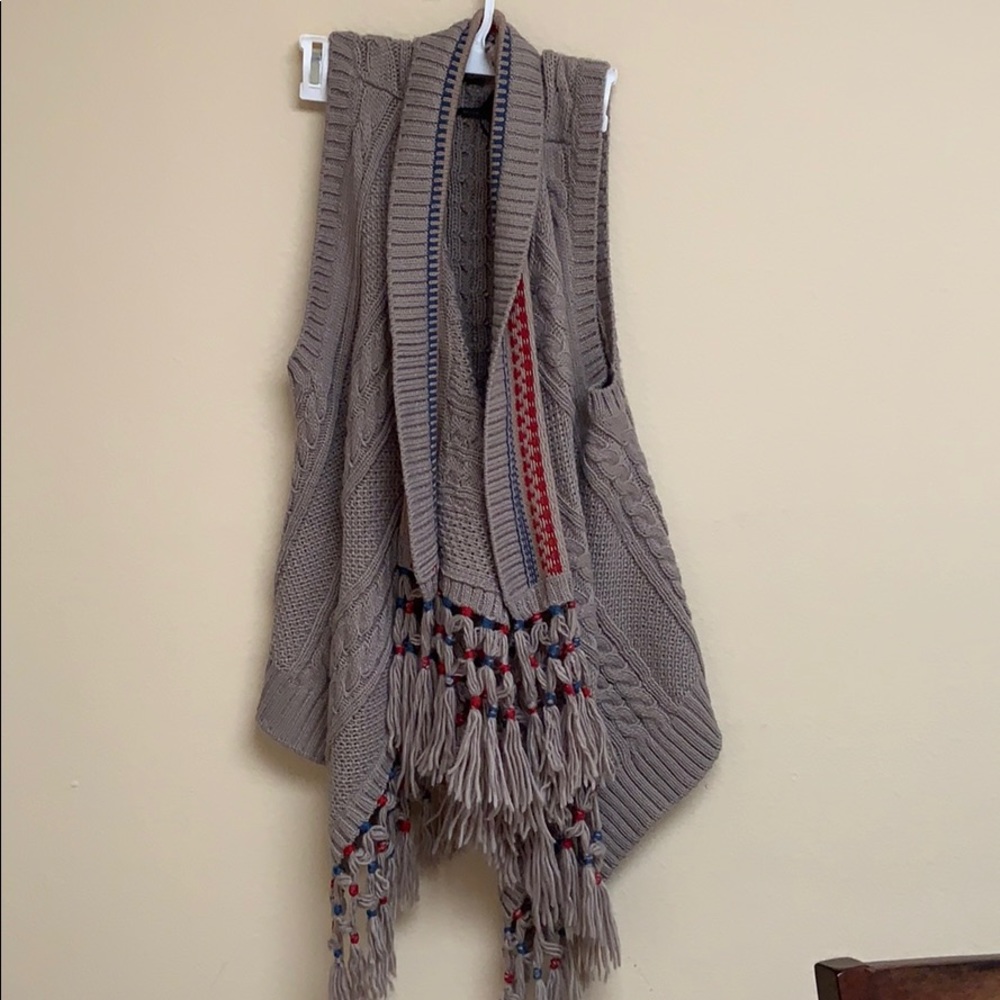 Fringe vest.